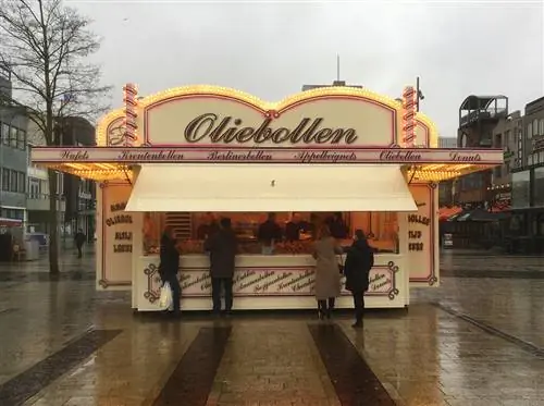 Стенд Oliebollen в Нидерландах