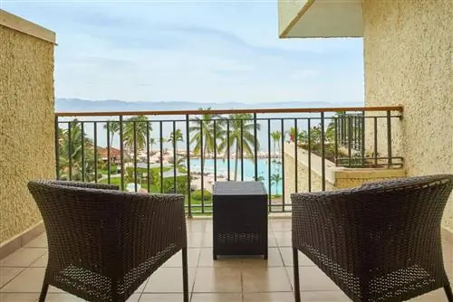 балкон на курорте marriott puerto vallarta