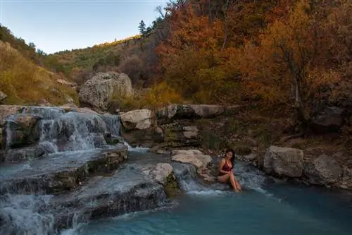 Fifth Water Hot Springs - один из лучших водопадов Юты.
