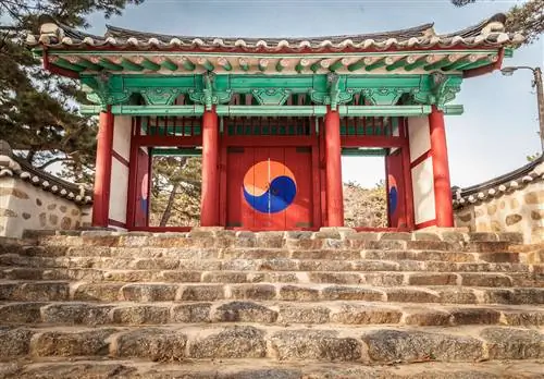 Классическая цветовая гамма Кореи - Сосан, провинция Чхуннам.