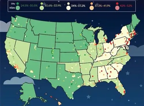 На карте: куда переехать в США, если вы хотите больше спать