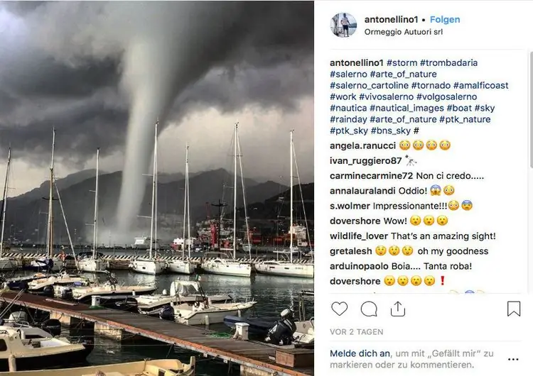 Водные смерчи опустошают Марину