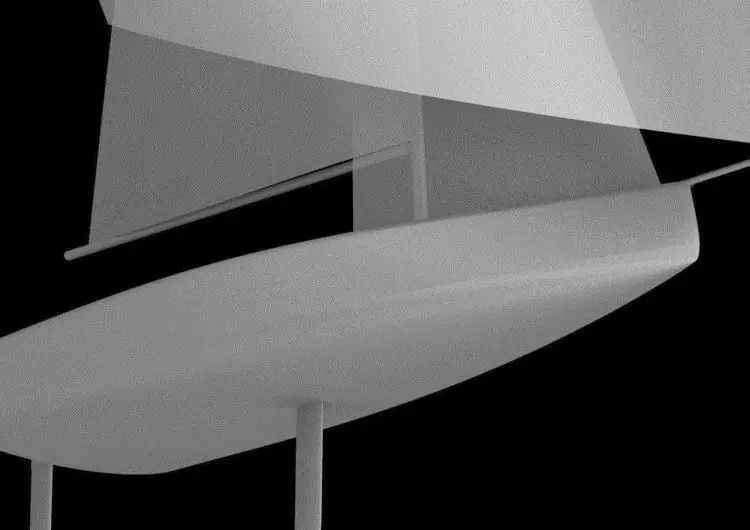 Морской пейзаж, по-видимому, незадолго до спуска лодки на воду