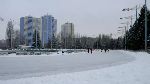 Ледовый каток в Мадриде