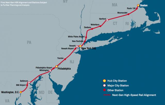 Новые скоростные поезда Amtrak стремятся быть «как минимум» на 20 процентов эффективнее