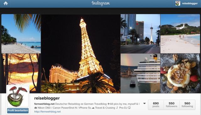 Это одно из путешествий в Instagram.