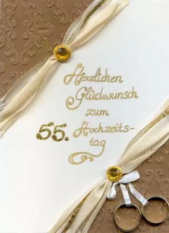 Какого цвета 55 летие свадьбы?