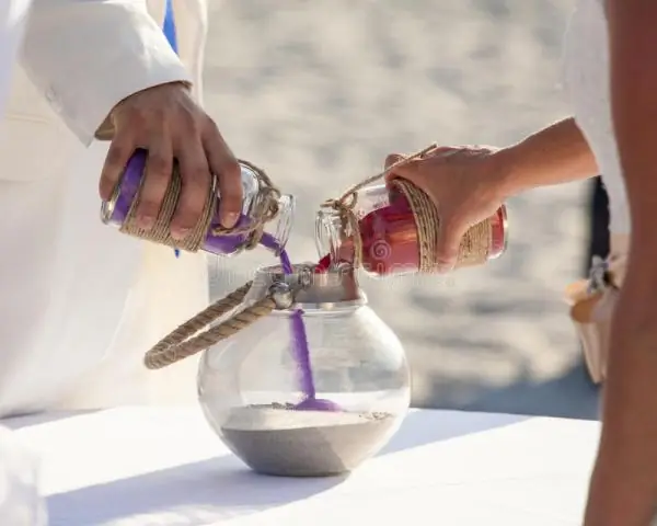 Что говорят во время песочной церемонии?