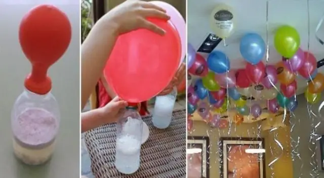 Как надуть прогулочный воздушный шар?