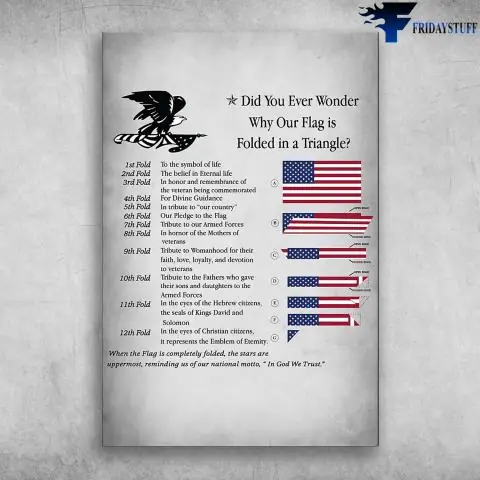Почему наш флаг сложен треугольником?