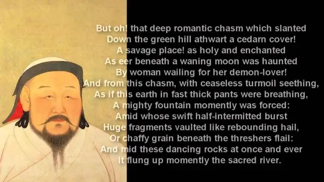 Кто выступает в стихотворении «Кубла-хан»?