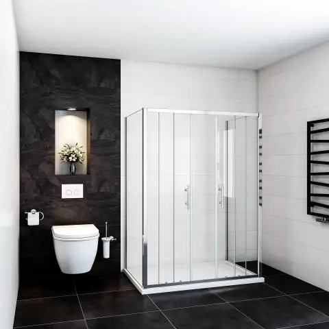 Как отрегулировать безрамную душевую дверь?