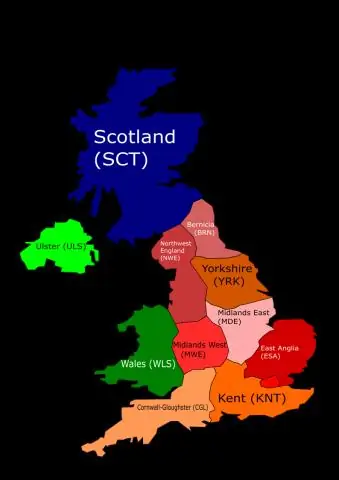 Сколько регионов в Великобритании?