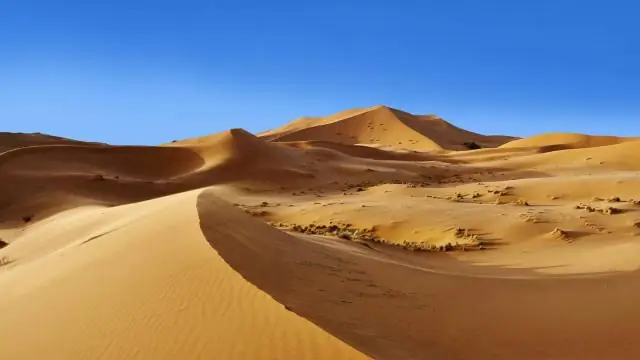 Какие песчаные дюны есть в пустыне Сахара?