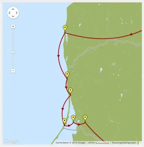 Как провести линию между двумя точками на Google Maps?