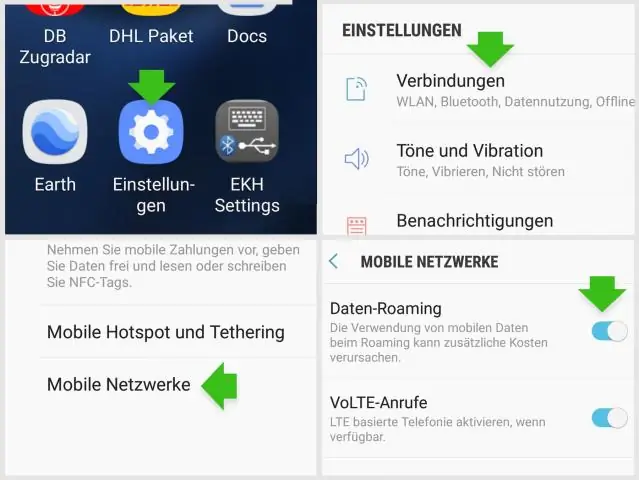 Как включить роуминг данных на Samsung Galaxy s7?