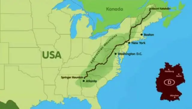 Где туристические тропы Аппалачской тропы?