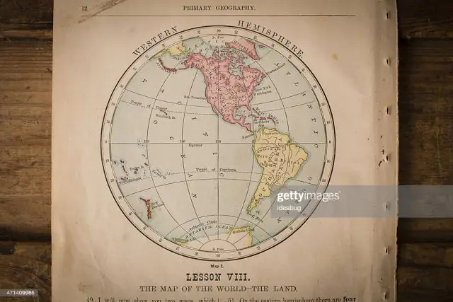 Что такое карта западного полушария?