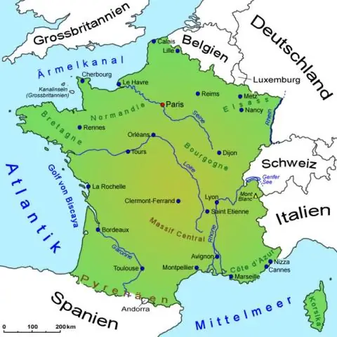 Франция граничит с Атлантическим океаном?