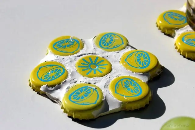 Как склеивать крышки от бутылок?