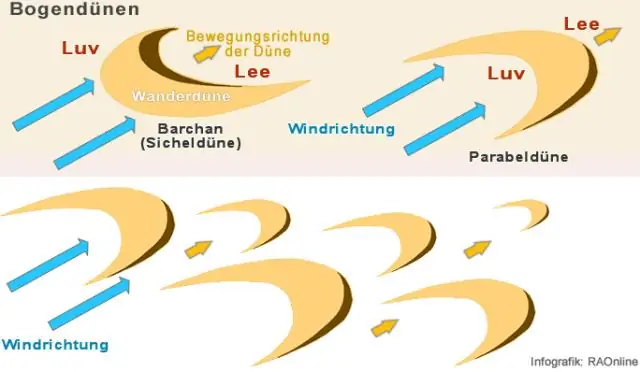 Как образуются параболические дюны?