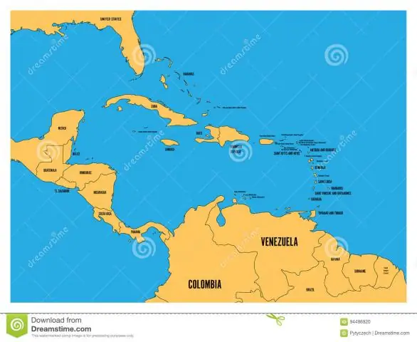 Какая единственная страна в Центральной Америке не граничит с Карибским морем?