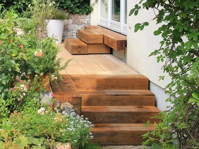 Как использовать шпалы в саду?