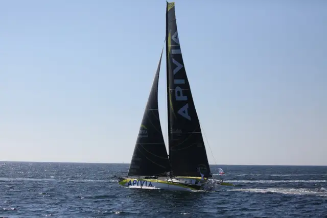 Groupama III: попытка рекорда при неустойчивом ветре